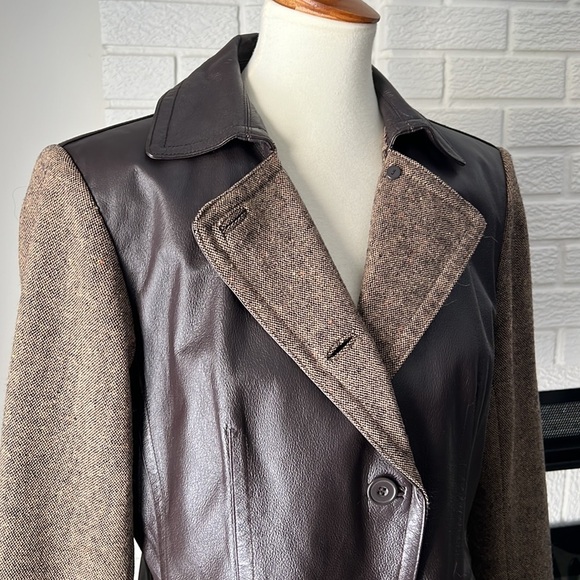 Nygard collection, equestrian style tweed and leather lined jacket - Picture 4 of 14